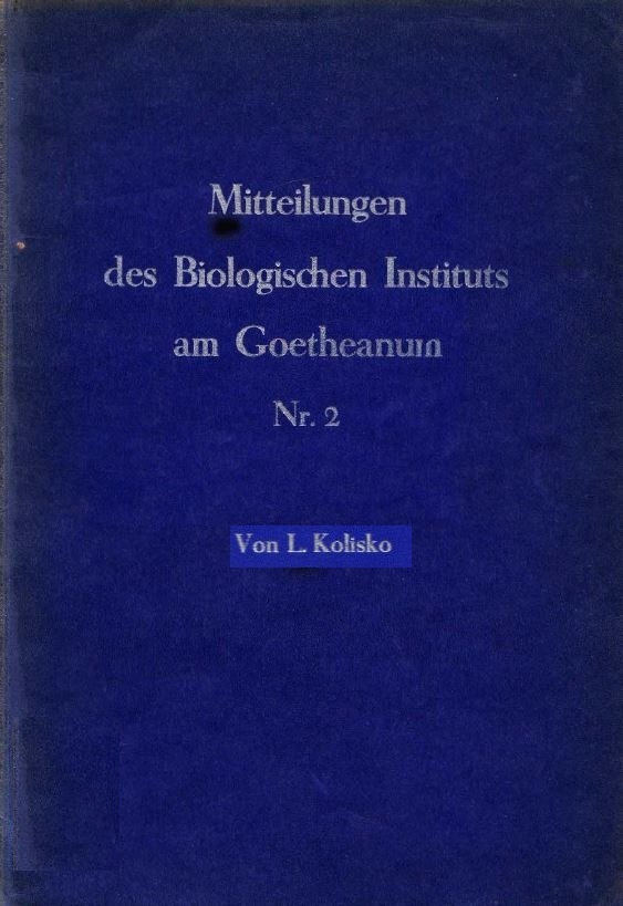 Mitteilungen des Biologischen Instituts a. G. Nr. 2