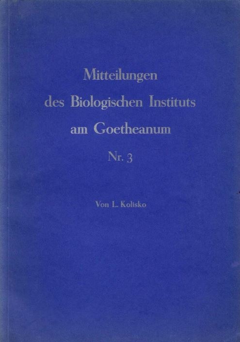 Mitteilungen des Biologischen Instituts a. G. Nr. 3